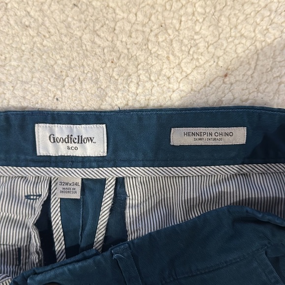 Goodfellow & Co Hennepin Chino skinny pants size 32Wx34L men’s - Picture 7 of 9